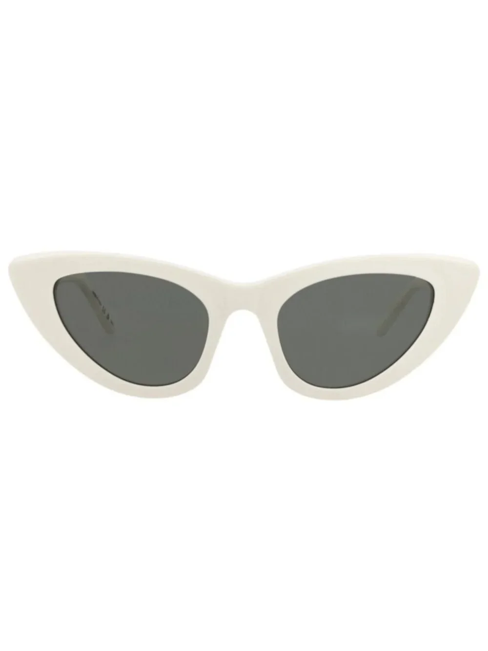 New Saint Laurent Women's Sunglasses Cat Eye Recycled Acetate Frame White White